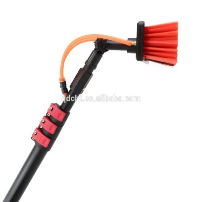 long handle roof cleaning brush with 10m telescopic window cleaner 36ft water fed brush pole for window cleaning