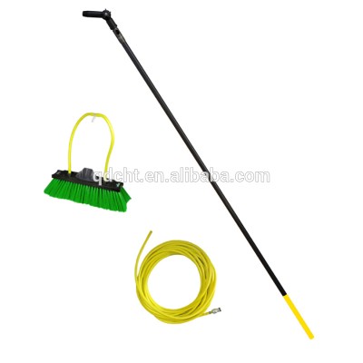 Extenclean hot products 30ft water fed pole brush system with 9m aluminum telescopic pole for solar panel cleaning equipment